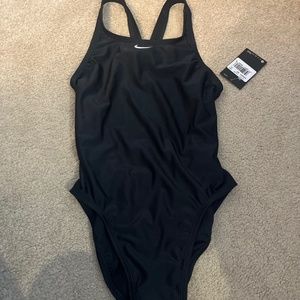 Black nike one piece swimsuit